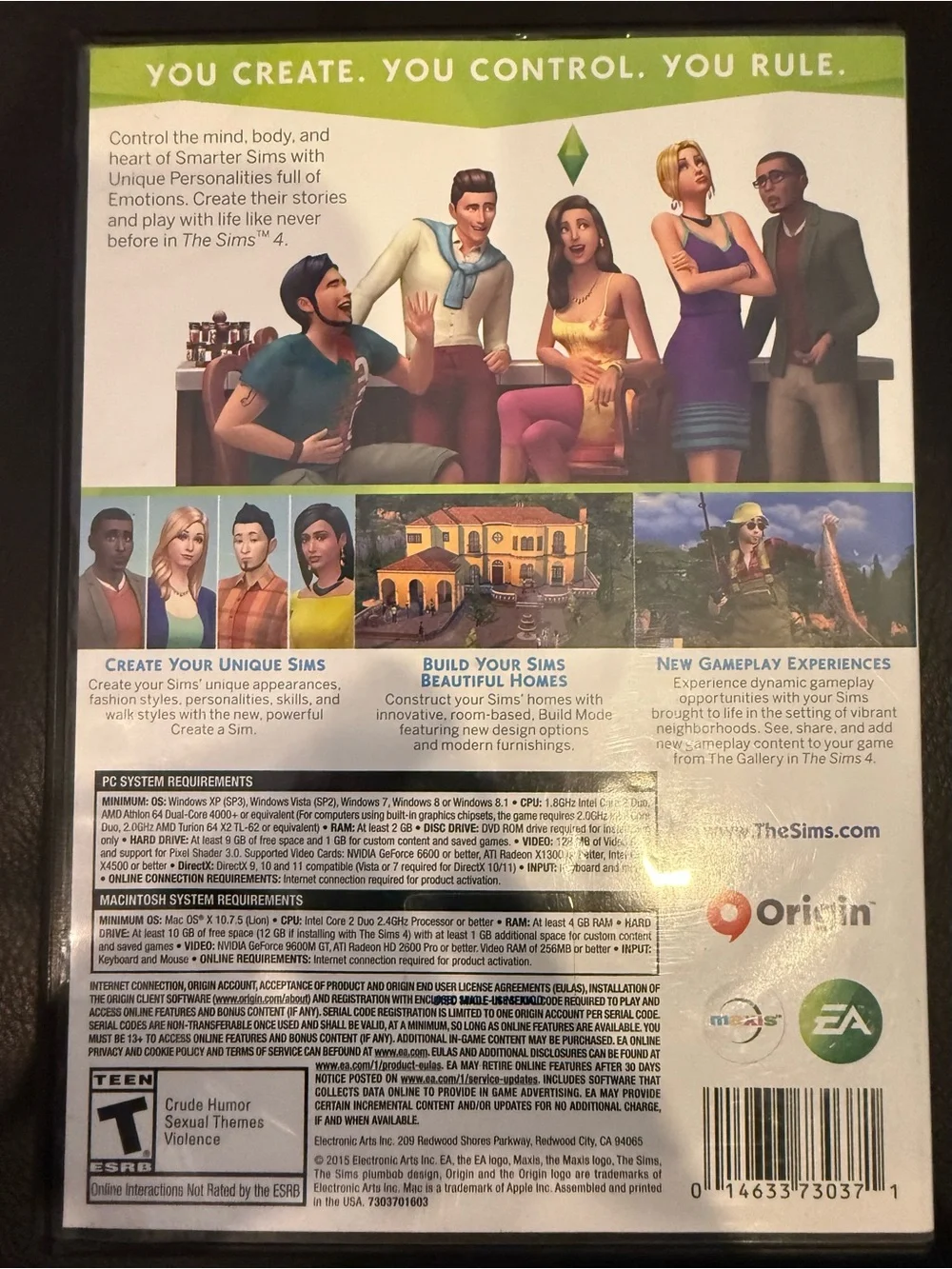 The Sims 4 PC Game – White/Cream Artwork –